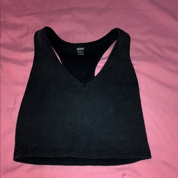 SHEIN Black V-Neck Tank Top - Picture 1 of 3